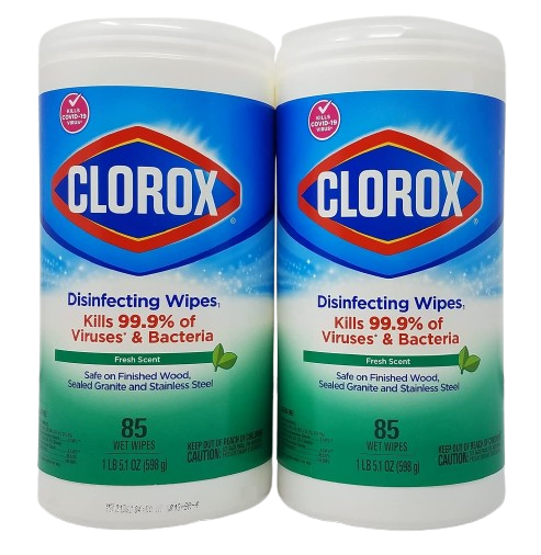 CLOROX DISINFECTANT WIPES 78'S/85'S