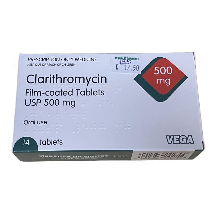 [ME-CLA19-V2] CLARITHROMYCIN 500MG/TAB 10'S (EXETER)