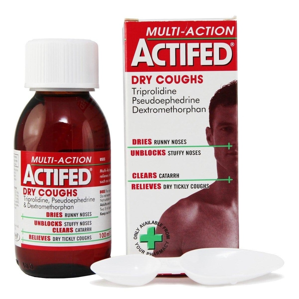 ACTIFED MULTI ACTION SYRUP 100ML