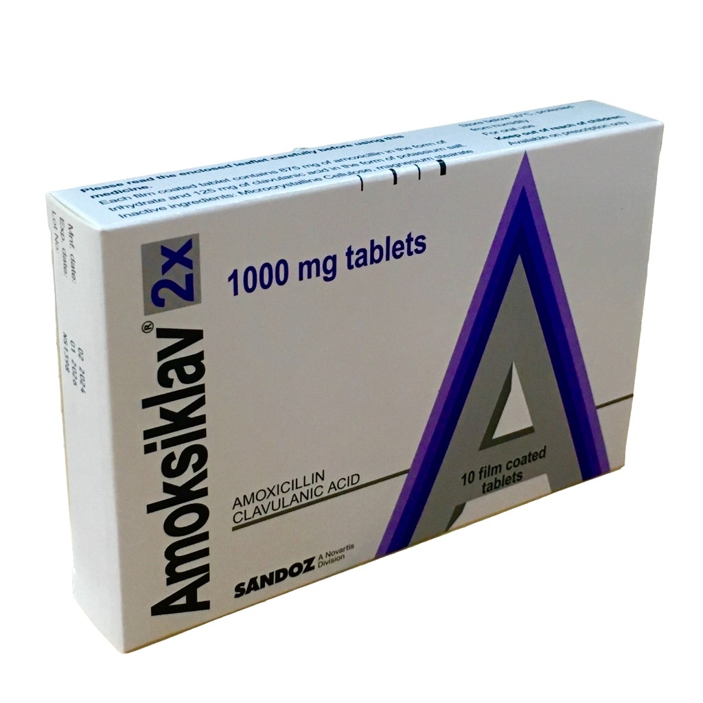 AMOKSIKLAV 1G/TAB 10'S