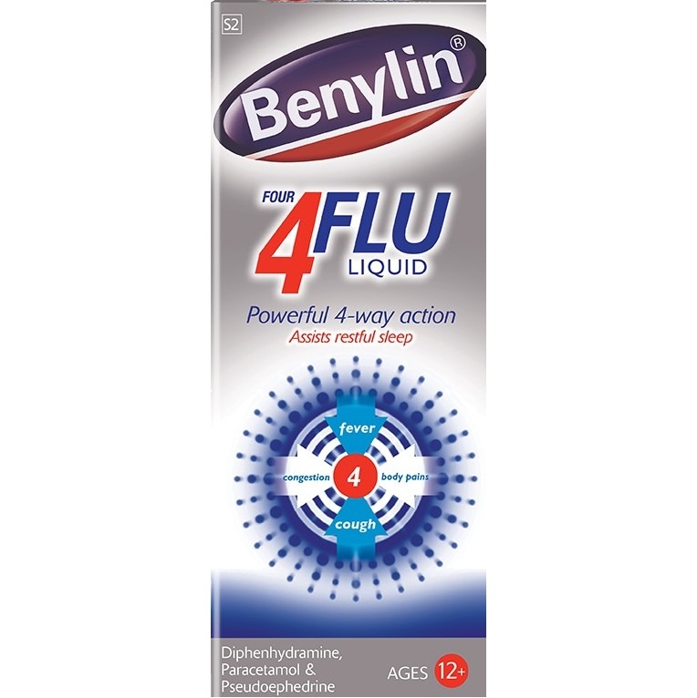[ME-BEN20] BENYLIN 4 FLU SYRUP 100ML