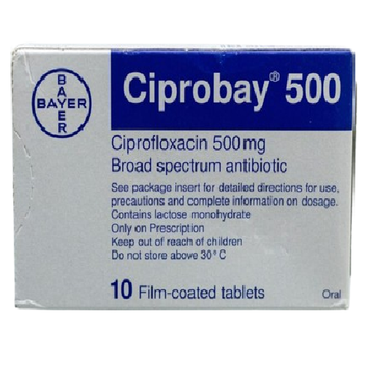 CIPROBAY 500MG/ TABS 10'S