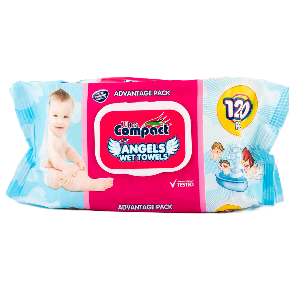 [BC-ULT04-V1] ULTRA COMPACT BABY WIPES 120'S (ANGELS)