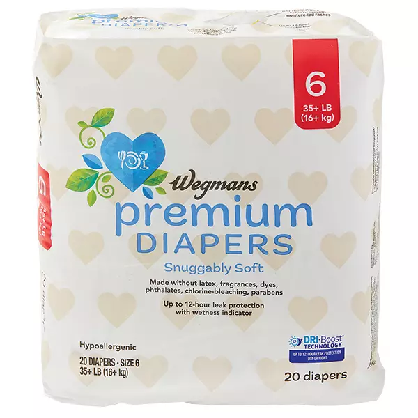 WEGMANS DIAPERS SIZE 6