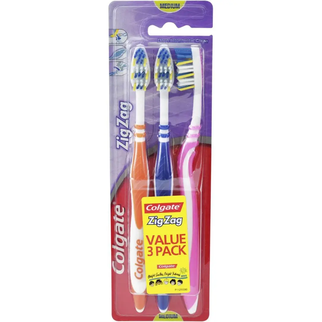 COLGATE T/BRUSH ZIGZAG 3'S