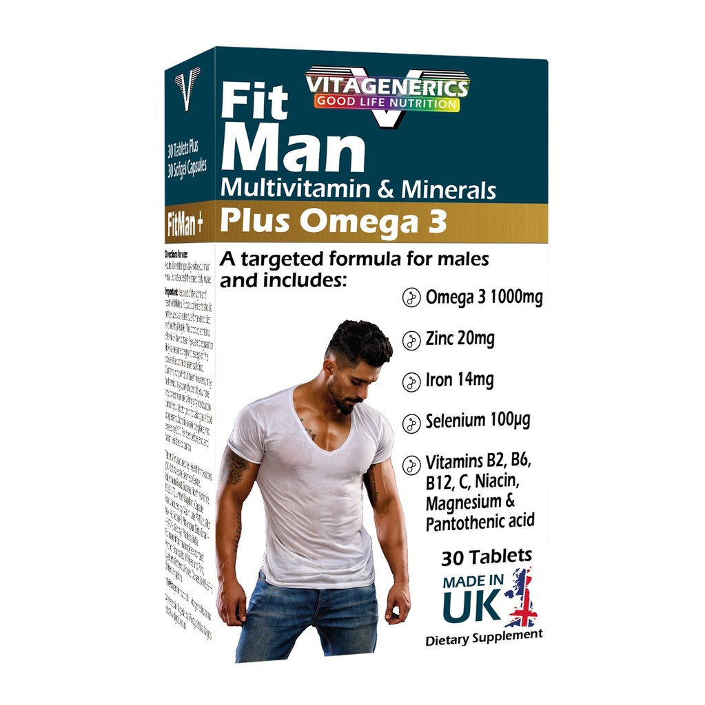 [ME-VIT38-V1] VITAGENERICS M'VIT TAB 30'S /PK (FIT MAN)