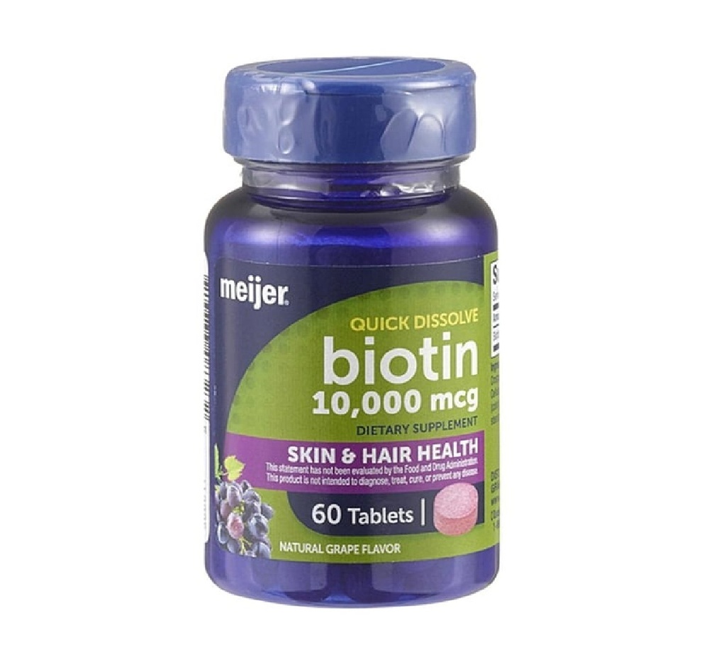 MEIJER BIOTIN 10000MG 60'S