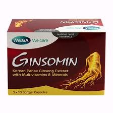 GINSOMIN CAP 30'S