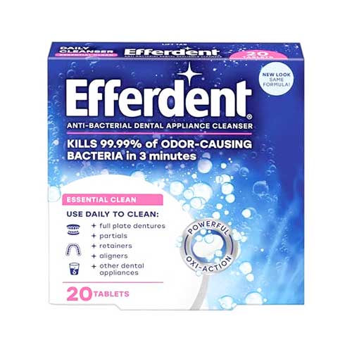 [DC-EFF01] EFFERDENT DENTURE CLEASER TABS/PK 20'S 