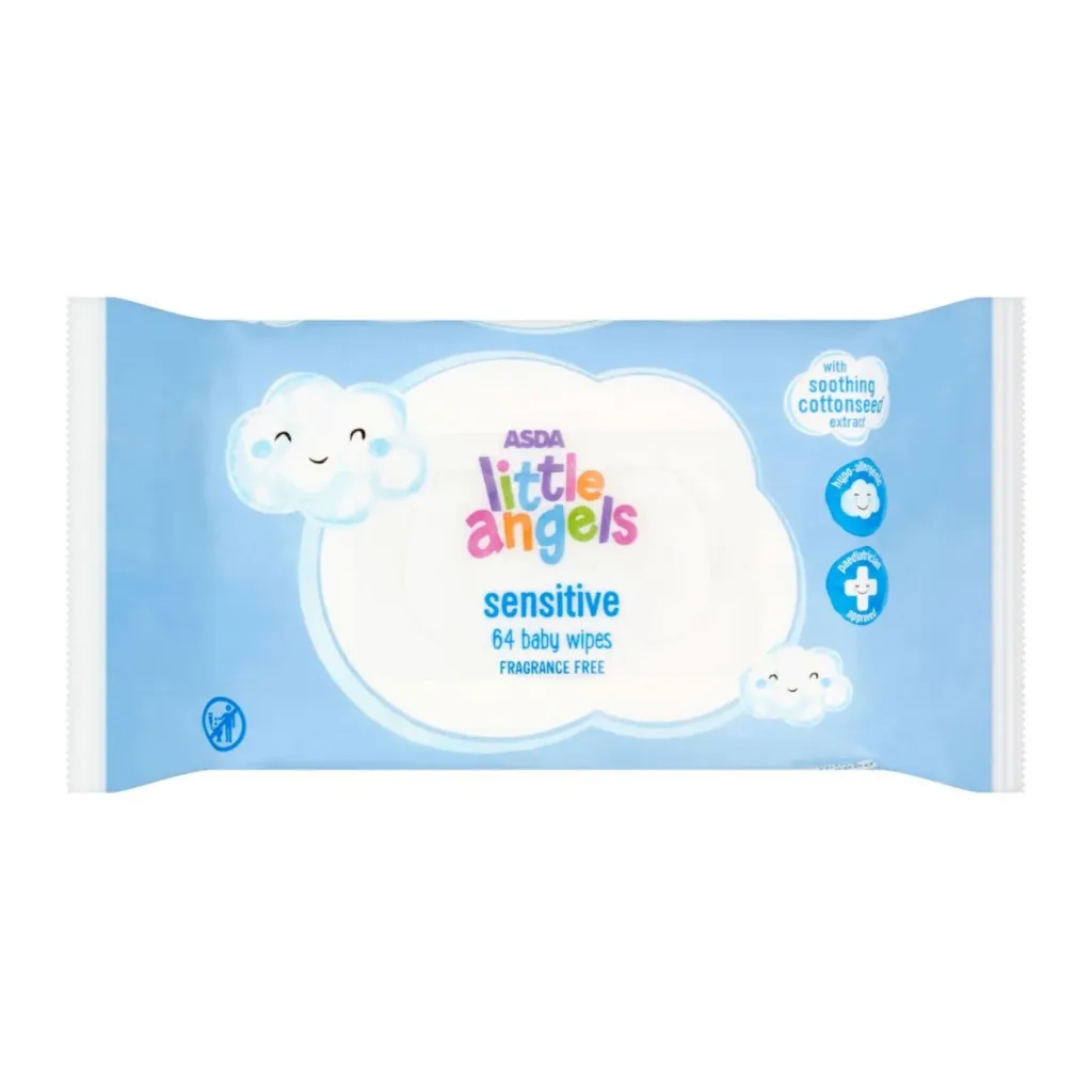 LITTLE ANGELS WIPES 60'S (ASDA)