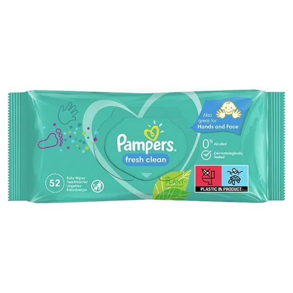 PAMPERS BABY WIPES 52'S