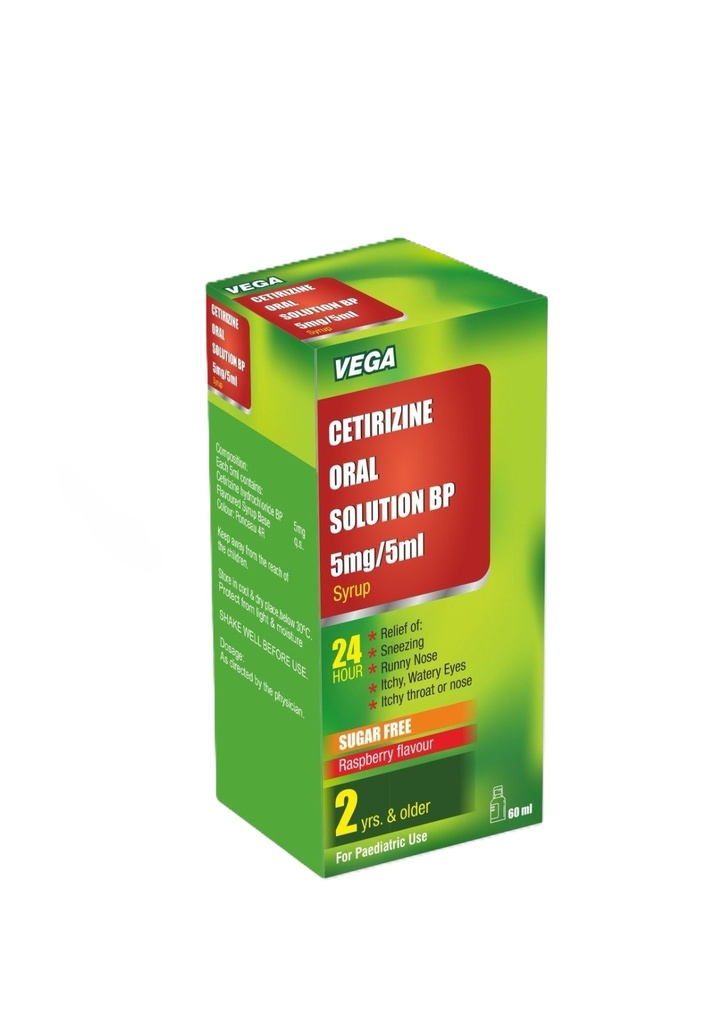 CETRIZINE SYRUP 60ML (VEGA)