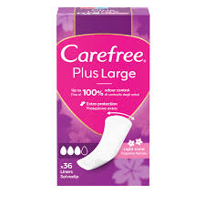 CAREFREE PANTY LINERS PLUS LARGE 36'S