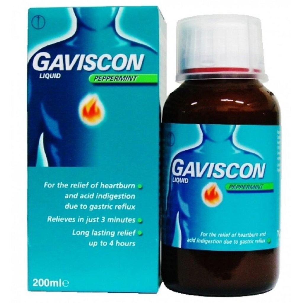 GAVISCON PEPPERMINT LIQ 200ML