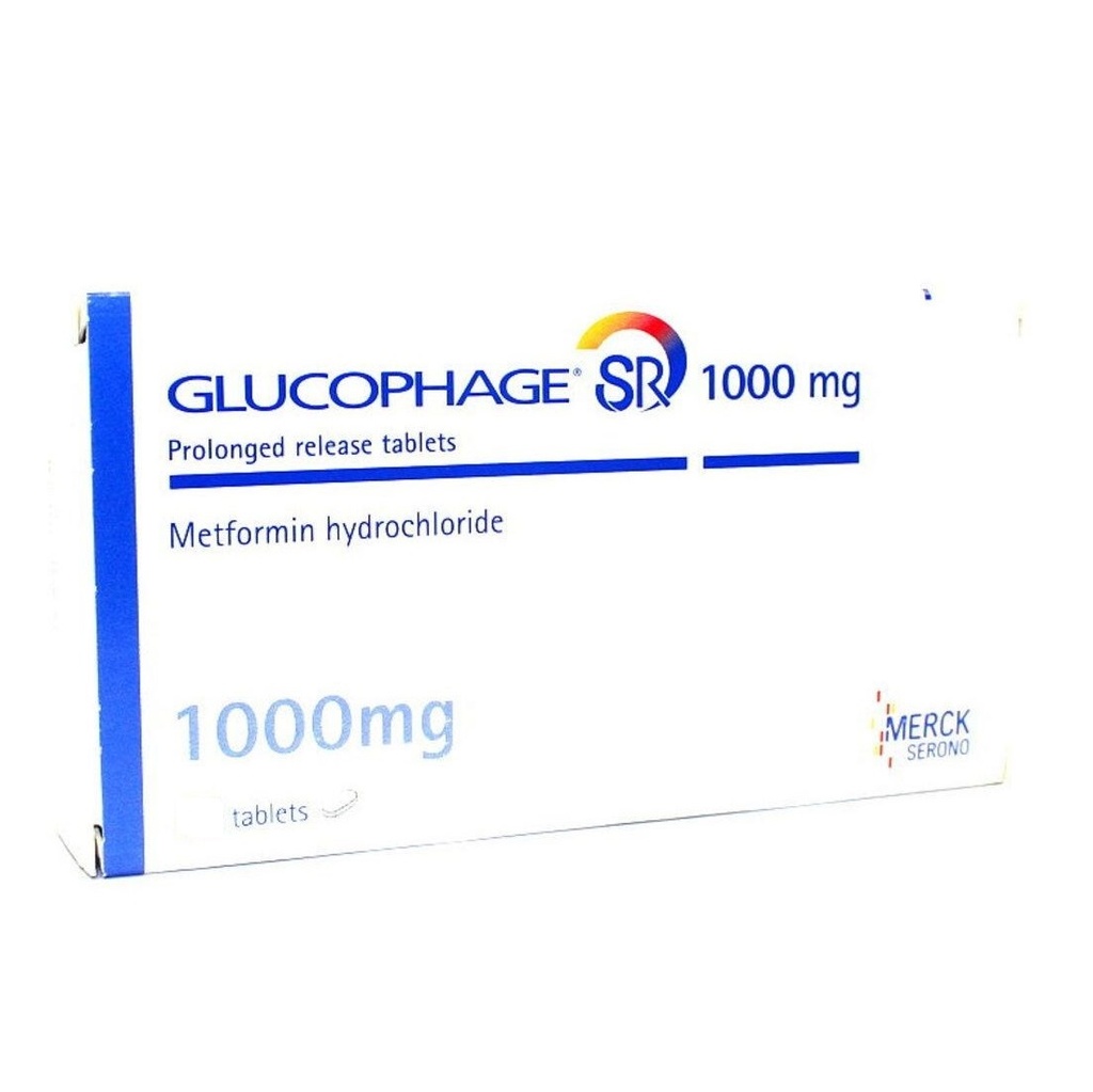 GLUCOPHAGE SR 1G/TAB 28'S