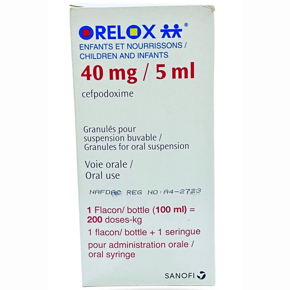 ORELOX SUSP. 40MG/5ML 100ML
