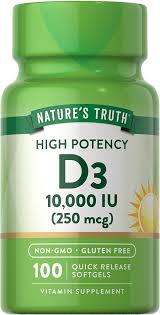 NATURE'S TRUTH VIT D3 10,000IU SOFTGELS 100'S