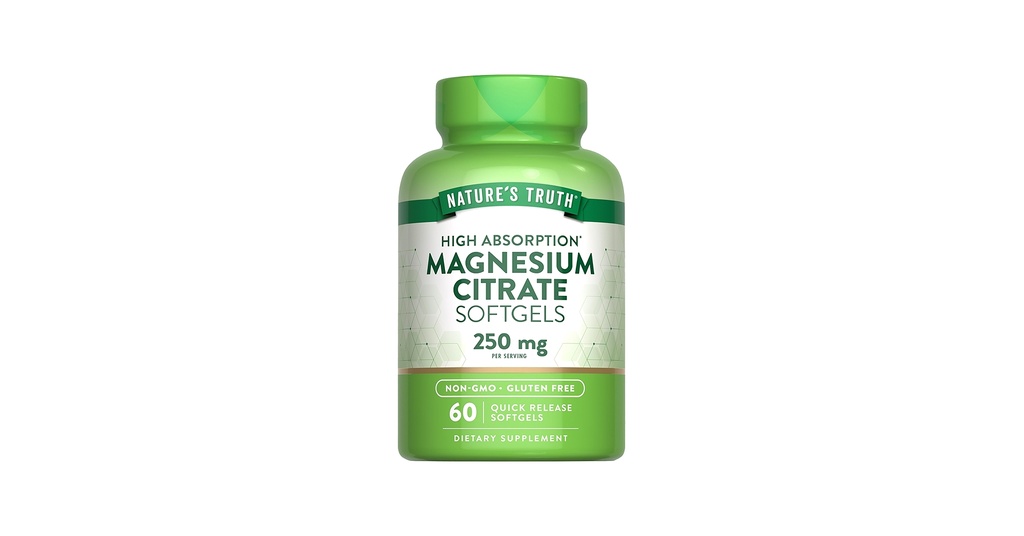 NATURE'S TRUTH MAGNESIUM CITRATE 250MG 60'S