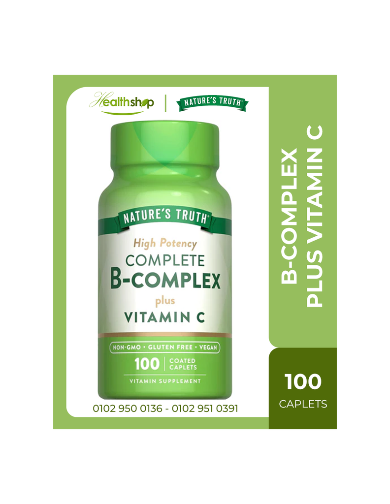 NATURE'S TRUTH B-COMPLEX + VIT C CAP 100'S