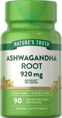 NATURE'S TRUTH ASHWAGANDHA ROOT 920MG CAP 90'S