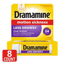 DRAMAMINE MOTION SICKNESS LESS DROWSY TAB 8'S