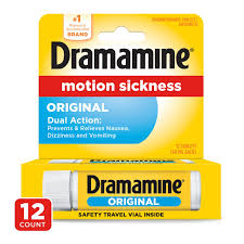 DRAMAMINE MOTION SICKNESS ORIGINAL TAB 12'S