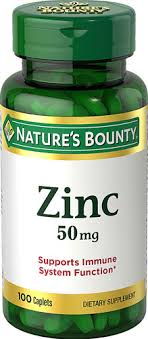 NATURE'S BOUNTY ZINC 50MG TAB 100'S