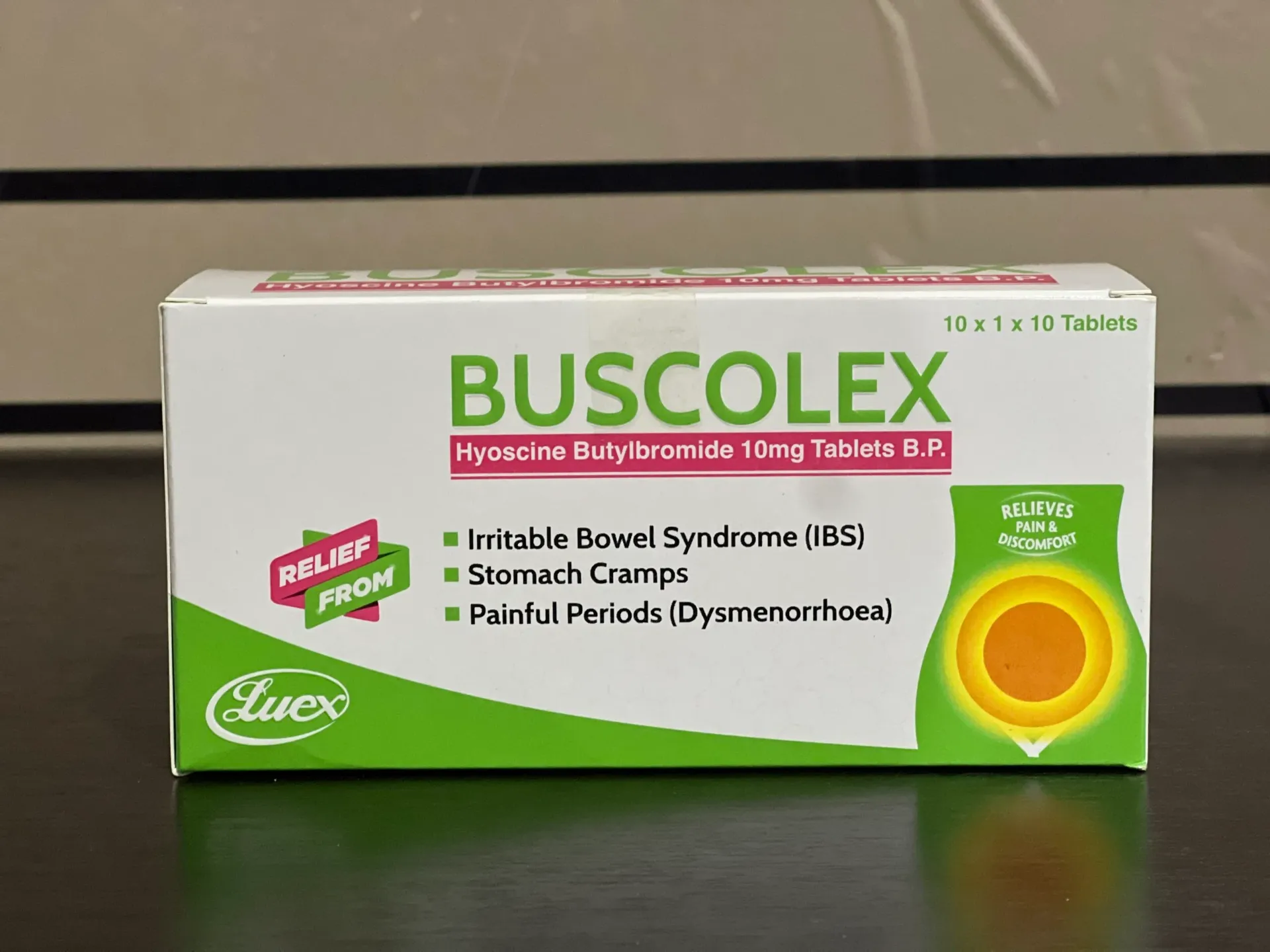BUSCOLEX 10MG TAB/PK
