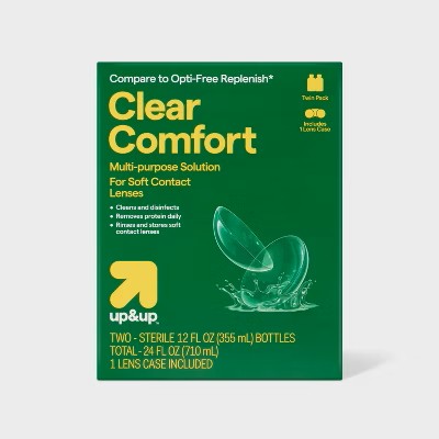 CLEAR COMFORT MULTI-PURPOSE SOL. T/PK (UP&UP)