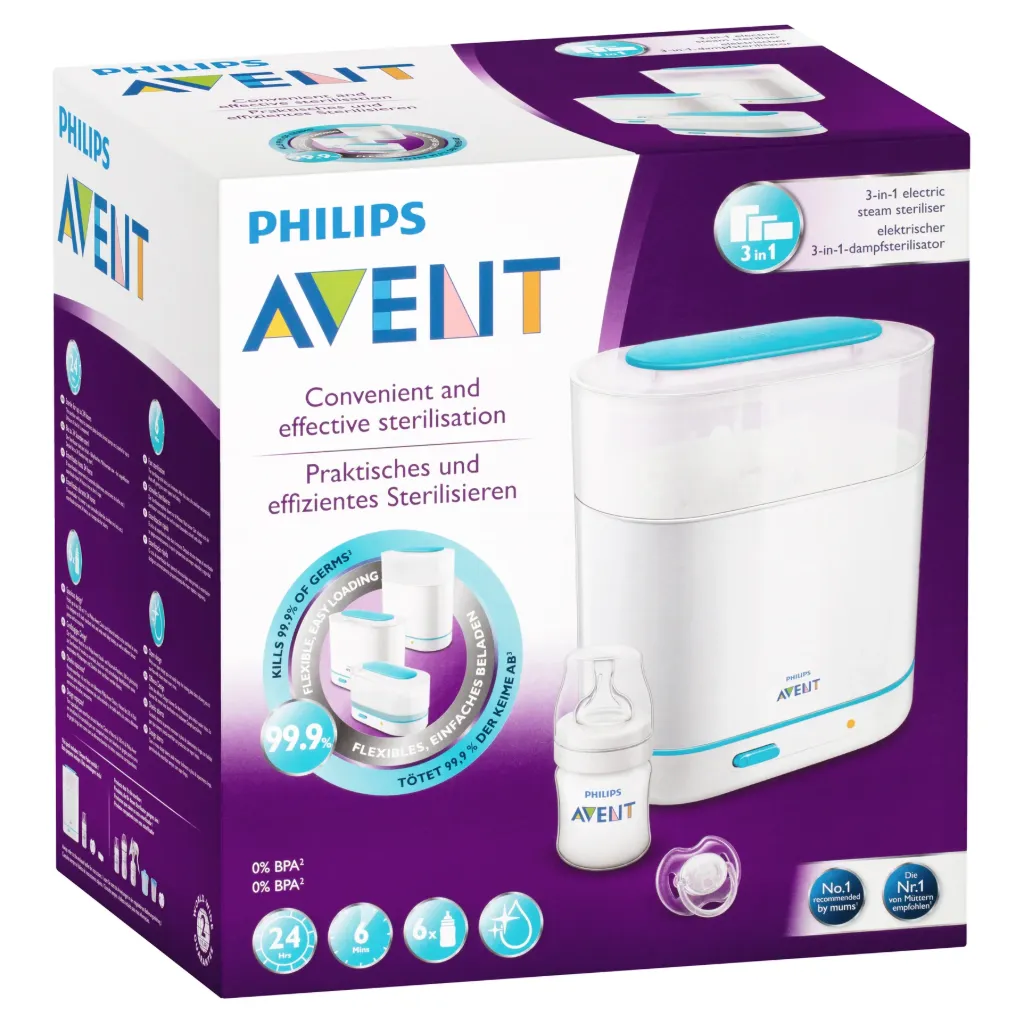AVENT 3-IN-1 ELECTIRC STEAM STERILISER