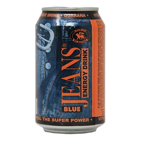 BLUE JEANS ENERGY DRINK CAN