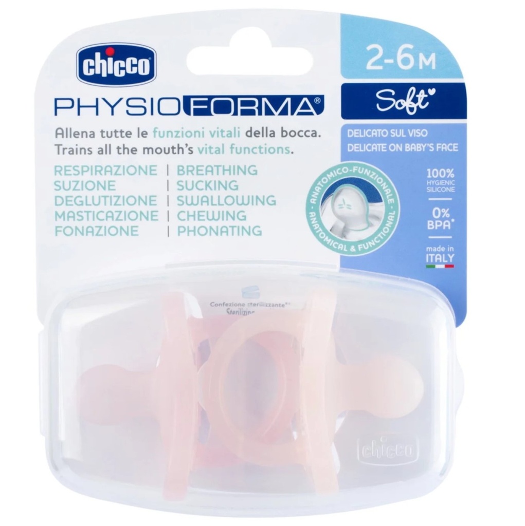 CHICCO SOOTHER PHYSIO SOFT 2'S